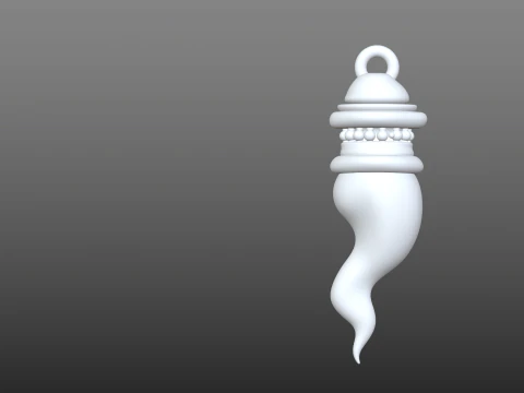 Curniciell a Ciorta STL Ciondolo Portafortuna Modello di stampa 3D