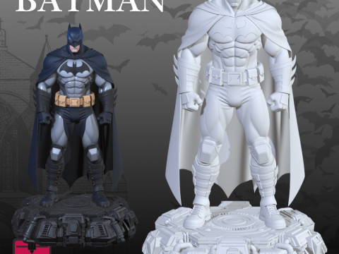Futuristic Dark Knight STL Action Figure 3D Baskı Modeli