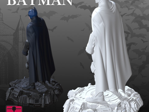 Futuristic Dark Knight STL Action Figure 3D Baskı Modeli