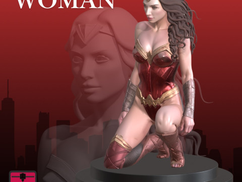 Wonder Woman STL Heroic Amazon Action Figure 3D 打印模型