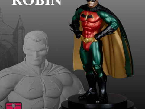 Robin STL Kara Ş&ouml;valyeler M&uuml;ttefiki 3D Baskı Modeli