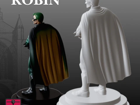 Robin STL Dark Knights Ally 3D Print Model