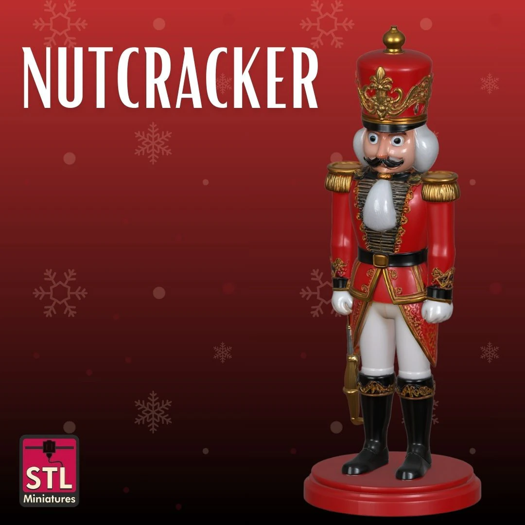 Nutcracker STL Classic Holiday Sculpture 3D Print Model .c4d .max .obj .3ds .fbx .stl .blend 