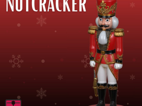 Nutcracker STL Classic Holiday Sculpture Modello di stampa 3D