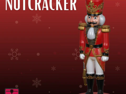 Escultura cl&aacute;ssica de f&eacute;rias STL de quebra-nozes Modelo de Impressão 3D