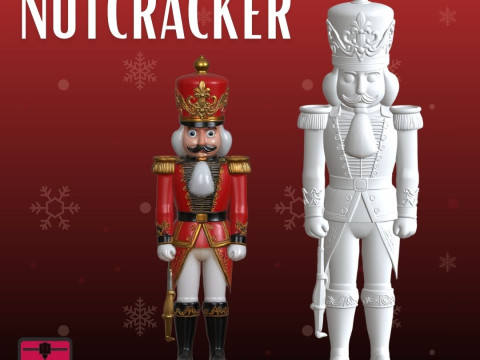Nutcracker STL Classic Holiday Sculpture 3D Print Model
