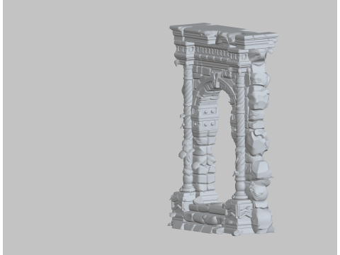 Medieval Bow STL Historical Diorama Accessory 3Dプリントモデル