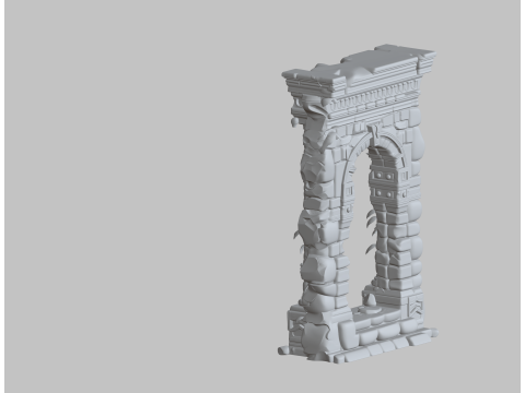 Medieval Bow STL Historical Diorama Accessory 3Dプリントモデル