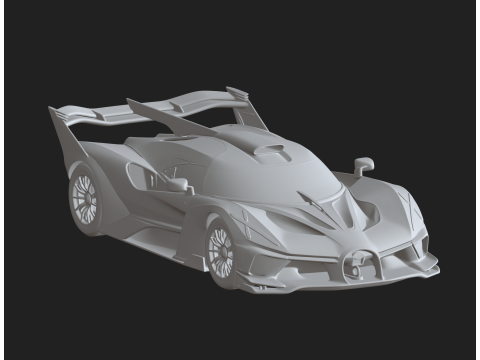 Futuristic Car STL Prototype Model 3D printmodel