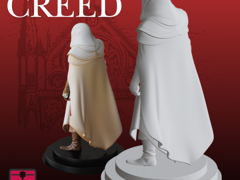 Assassins Creed ispirato Action Figure STL da collezione Modello di stampa 3D