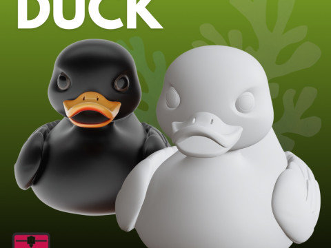 Rubber Duck STL Cheerful Collectible Model Cetak 3D