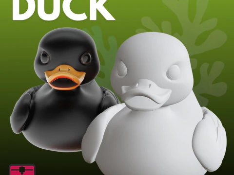 Lastik &Ouml;rdek STL Neşeli Koleksiyonluk 3D Baskı Modeli