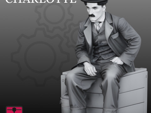 Charlie Chaplin STL Iconic Cinematic 3D Druckmodell