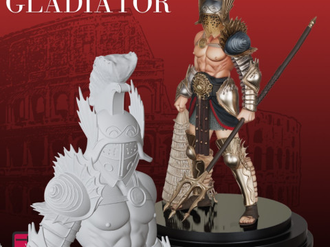 Roman Gladiator STL Detailed Collectible 3Dプリントモデル
