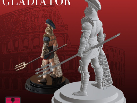 Roman Gladiator STL Detailed Collectible Modello di stampa 3D