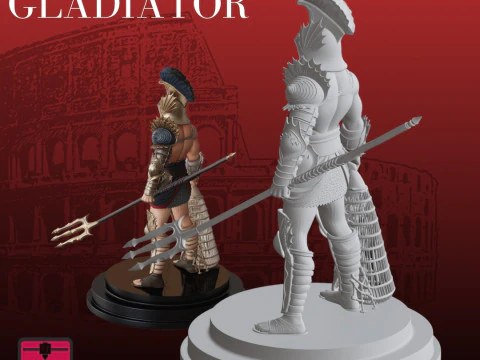 Roman Gladiator STL Detailed Collectible 3D Print Model