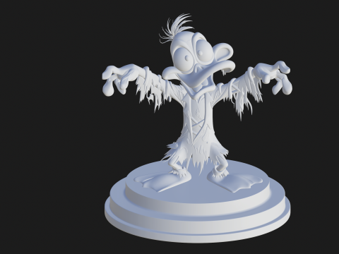 Duck Zombie STL Halloween Collectible Modello di stampa 3D