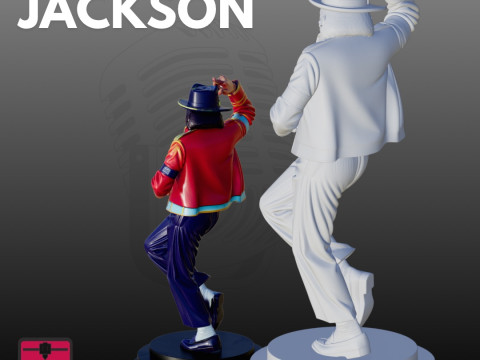 Michael Jackson posa iconica STL tributo da collezione Modello di stampa 3D