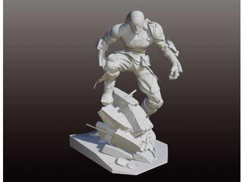 Spiderman Camo Suit STL Artistic Collectible 3D Принт Модель