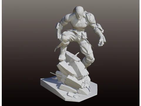 Spiderman Camo Suit STL Artistic Collectible 3D Print Model