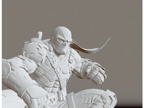 Deadpool STL Artistic Action Collectible 3D Print Model