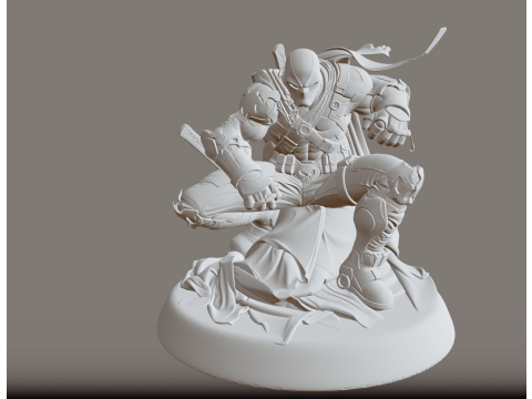 Deadpool STL Artistic Action Collectible 3D Baskı Modeli
