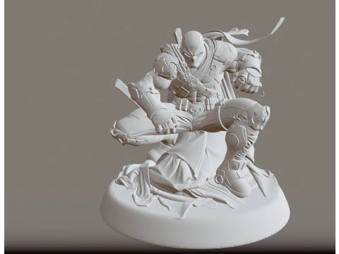 Deadpool STL Artistic Action Collectible 3D Print Model