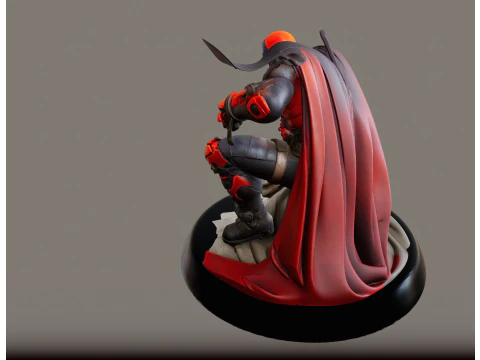 Deadpool STL Artistic Action Collectible 3D Print Model