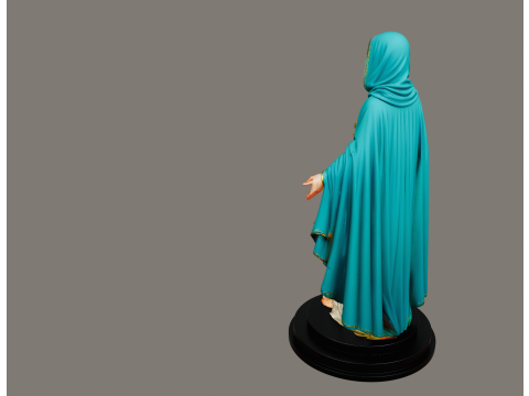 Virgin Mary Open Arms STL Devotional Model do druku 3D