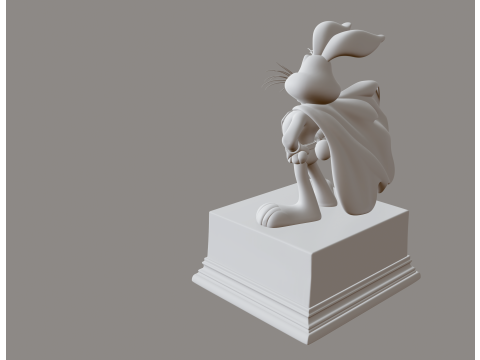 Super Bunny STL Cartoon Hero Modello di stampa 3D