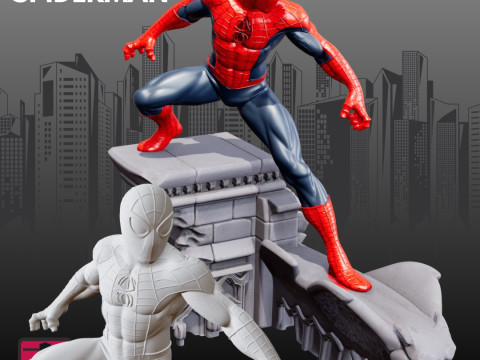 Spider Hero STL Dynamic 3D printmodel