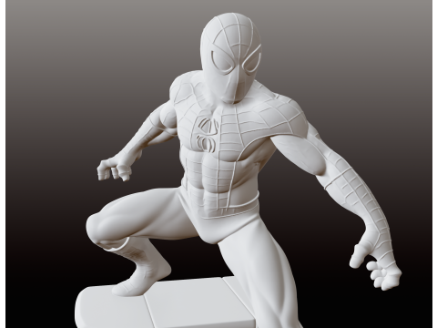 स्पाइडर हीरो एसटीएल डायनेमिक 3D प्रिंट मॉडल