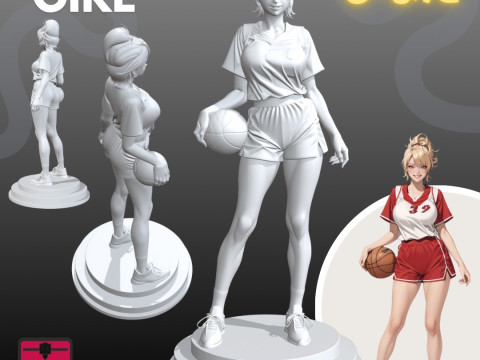 Manga Girls Collection STL Japanese Comic Style s 7 3D Druckmodell