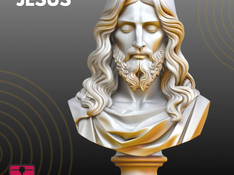 Jesus Bust STL Detailed Religious 3D प्रिंट मॉडल