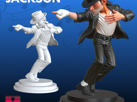 Michael Jackson STL Iconic Artistic 3Dプリントモデル