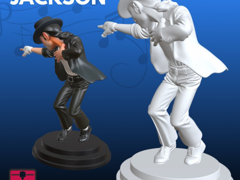 Michael Jackson STL Iconic Artistic 3D Print Model