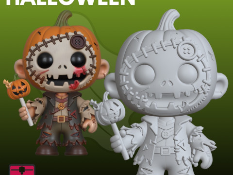 Bébé Halloween STL Effrayant Mignon Modèles 3D en vedette