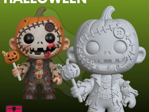 Beb&ecirc; Halloween STL assustador fofo Modelo de Impressão 3D