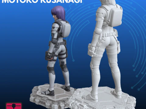 Ghost in the Shell Inspired STL Major Motoko Kusanagi 3D Print Model