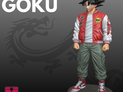 Dragon Ball Inspired STL Urban Goku 3D Baskı Modeli