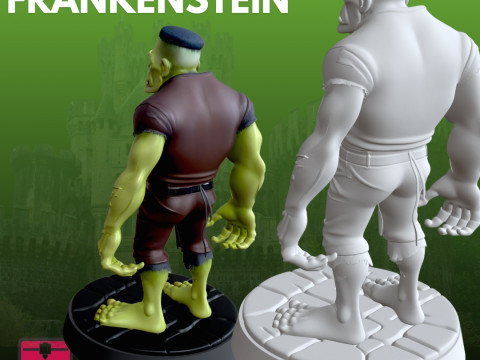 フランケンシュタイン モンスター STL 漫画 ホラー 3Dプリントモデル