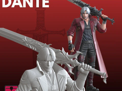 Warrior STL dynamische held 3D printmodel