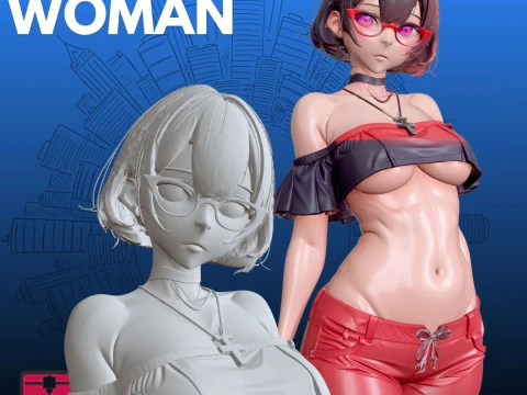 Busto di donna moderna STL elegante Modello di stampa 3D