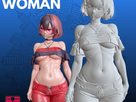 Бюст современной женщины STL Стильный 3D Принт Модель