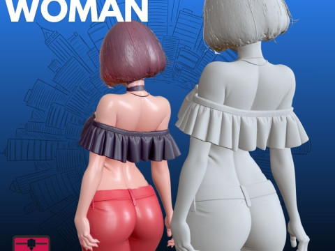 Бюст современной женщины STL Стильный 3D Принт Модель
