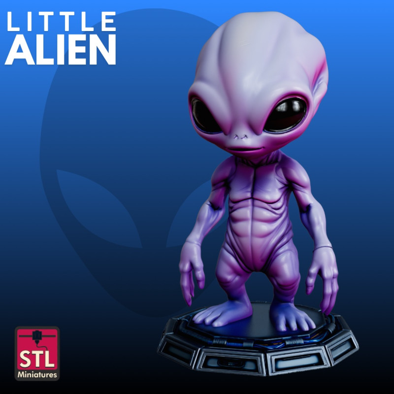 Alien Creature STL Sci-Fi 3D Print Model .c4d .max .obj .3ds .fbx .stl .blend 