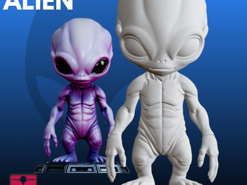 Alien Creature STL Sci-Fi 3D Print Model