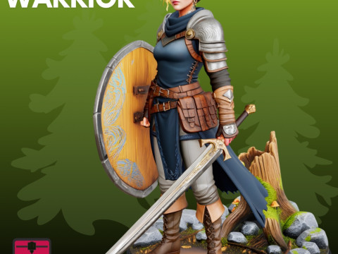 Elfenkrieger STL Fantasy 3D Druckmodell