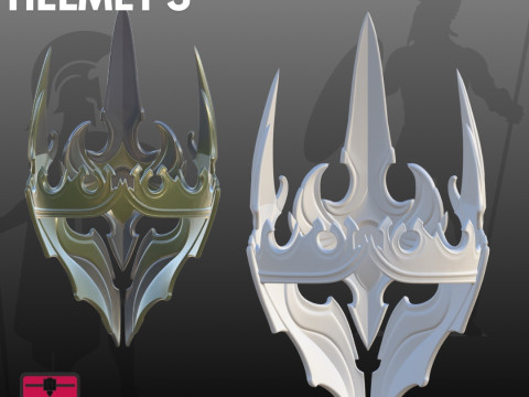 コスプレヘルメット STL グッズ 3Dプリントモデル