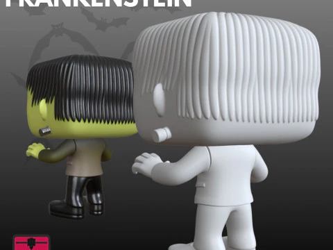 Mini Frankenstein STL Funko Pop Style 3D Print Model